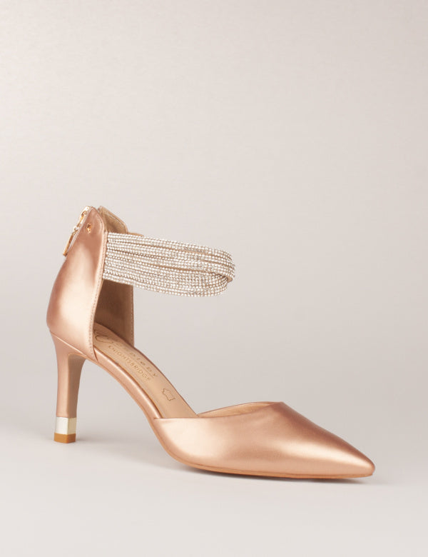 Antique gold shoes heels best sale