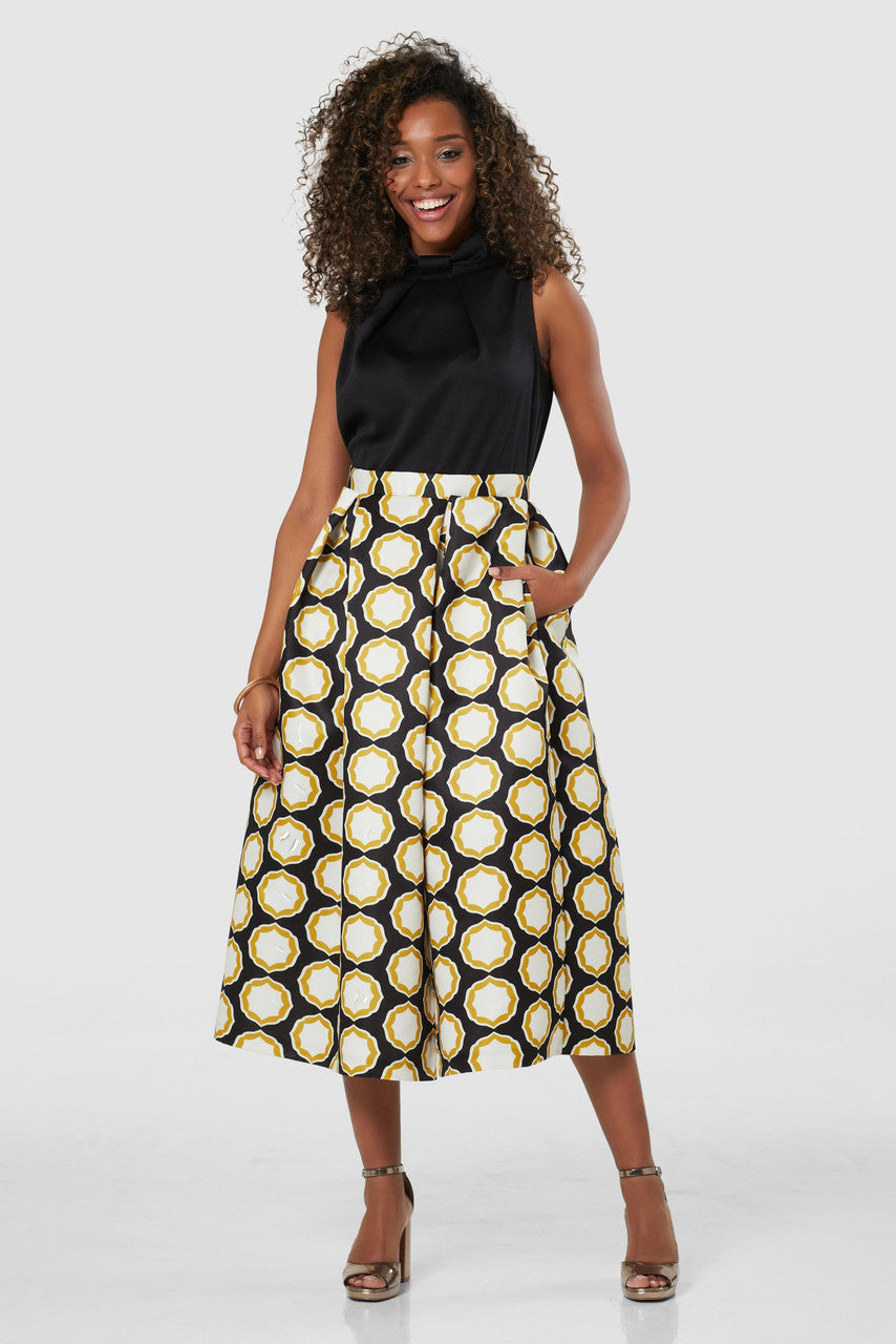 Closet gold shop pleated skirt dress