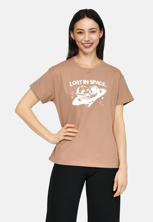 SP brown and almond lost in space t shirt