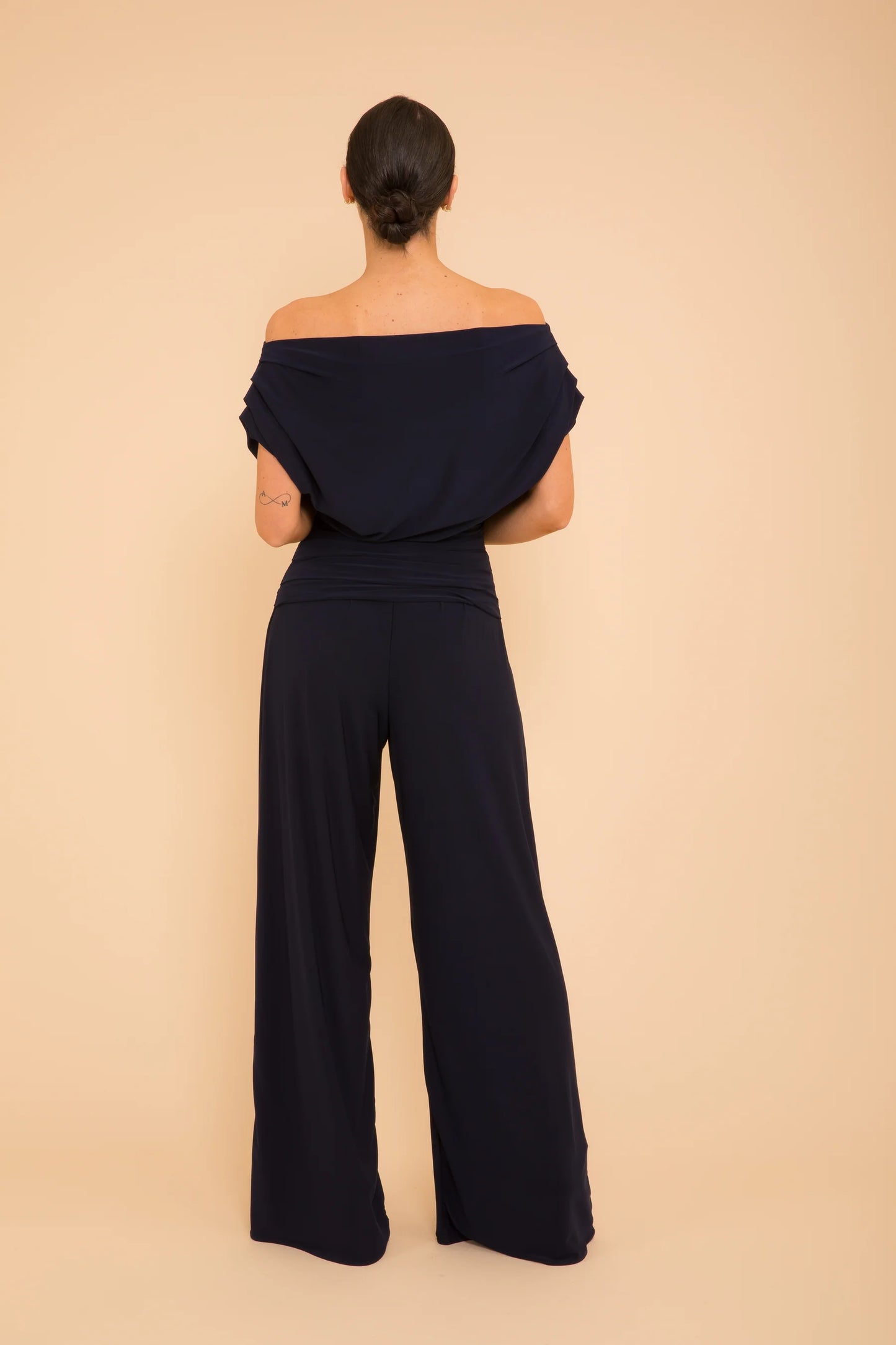 Atom Label Carbon jumpsuit Navy