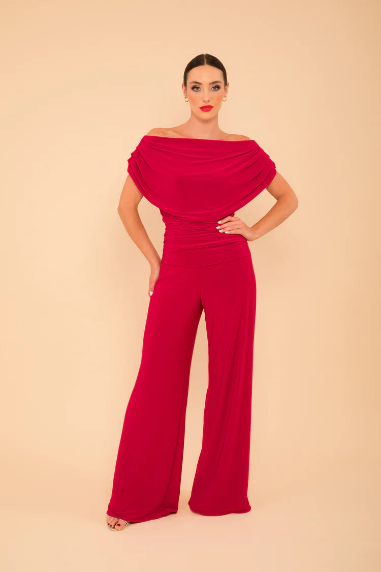 Magenta jersey Atom jumpsuit