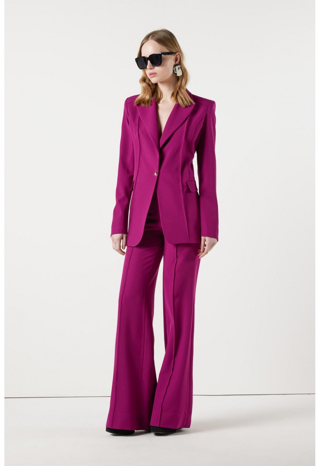 Magenta Malva Blazer – HOUSE OF LOGO