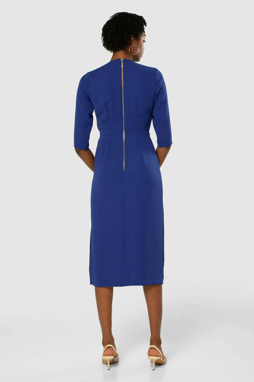 Cobalt blue pencil outlet dress